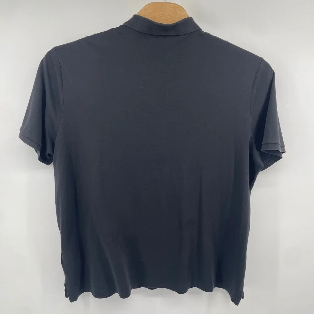 Polo Ralph Lauren Polo Shirt Mens XXL Black Classic Fit Cotton Pony Logo